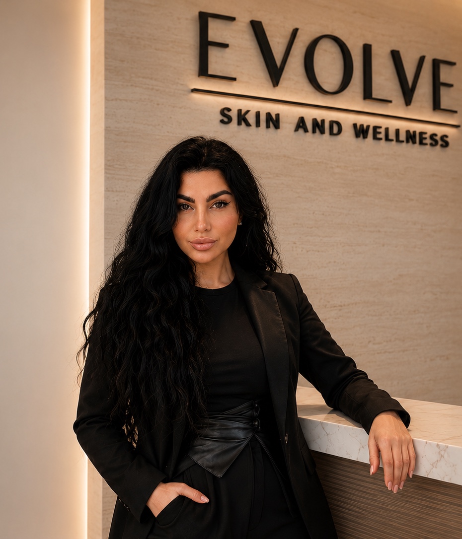 Lena Bazzy at the Evolve Skin & Wellness reception
