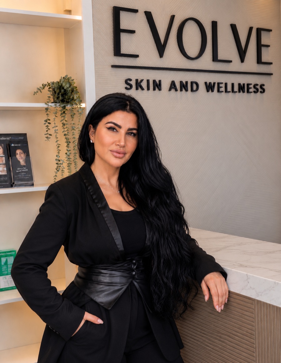 Lena Bazzy at the Evolve Skin & Wellness reception
